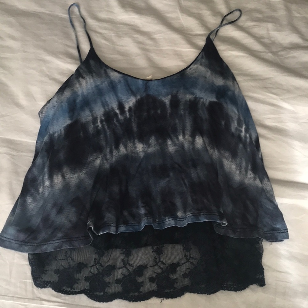 Blue tie dye shirt